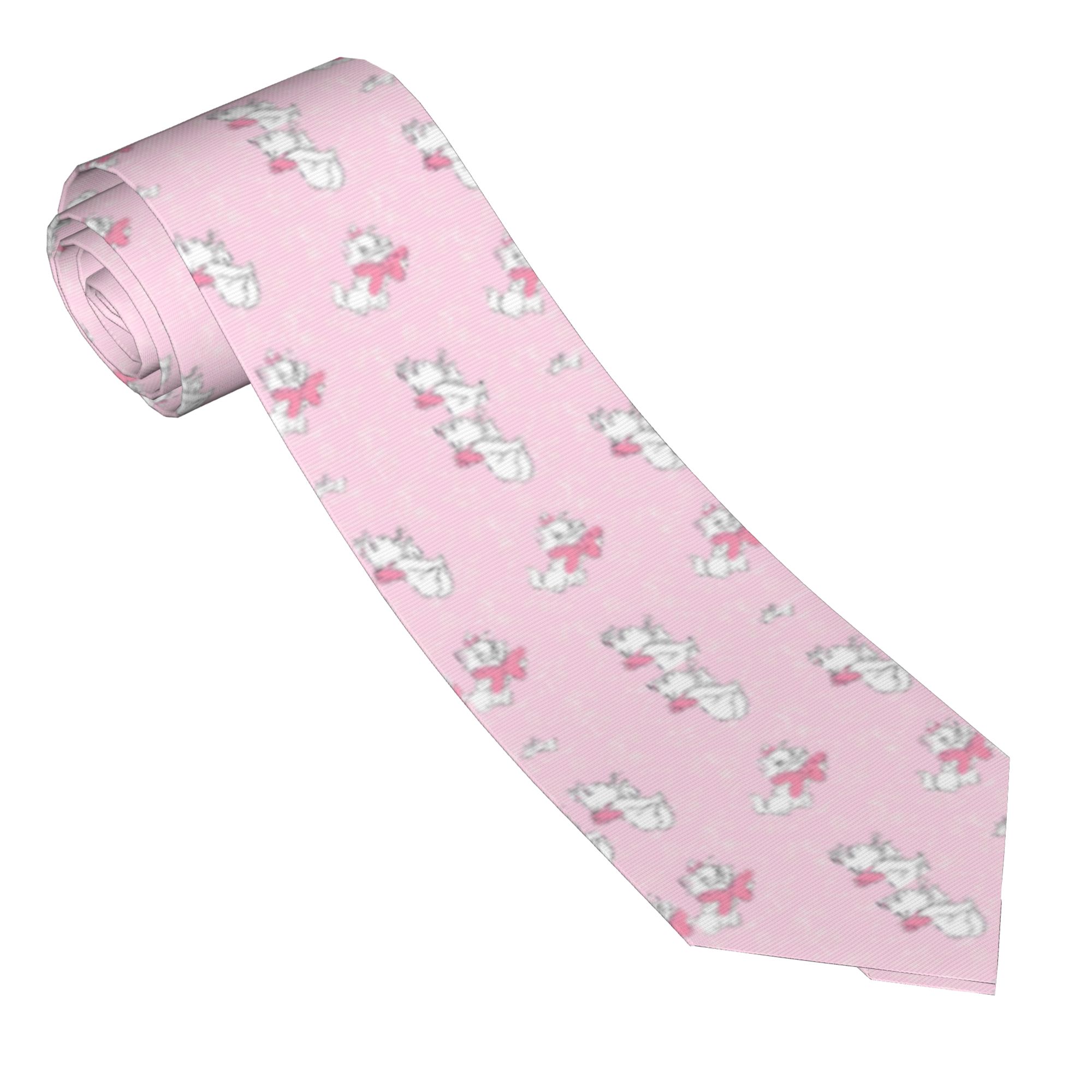 Skinny Tie Men - Kravatlar Aristocats Maries Kediler Unisex Sıska