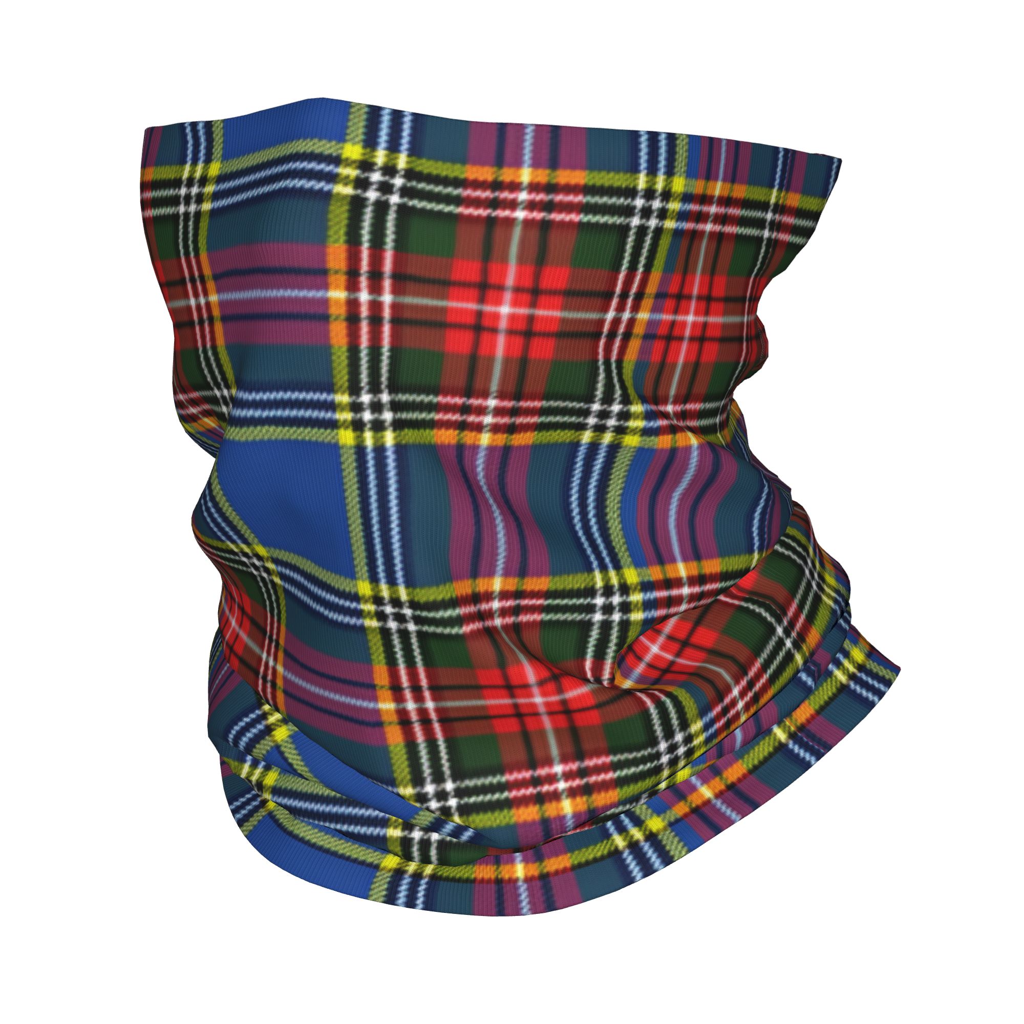 Neck Warmer Tube - Özel Kraliyet Tartan Desenli Kışlık Bandana