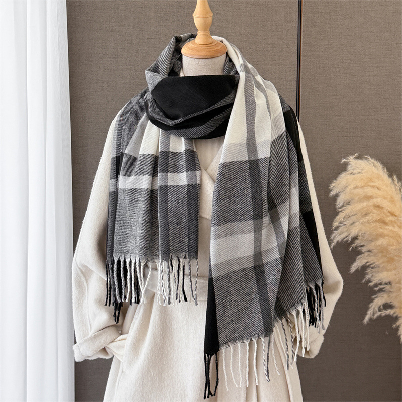 Kadın İskoç Ekose İmitasyon Ka - Pashmina Wrap Large incelemesi ve fiyatı