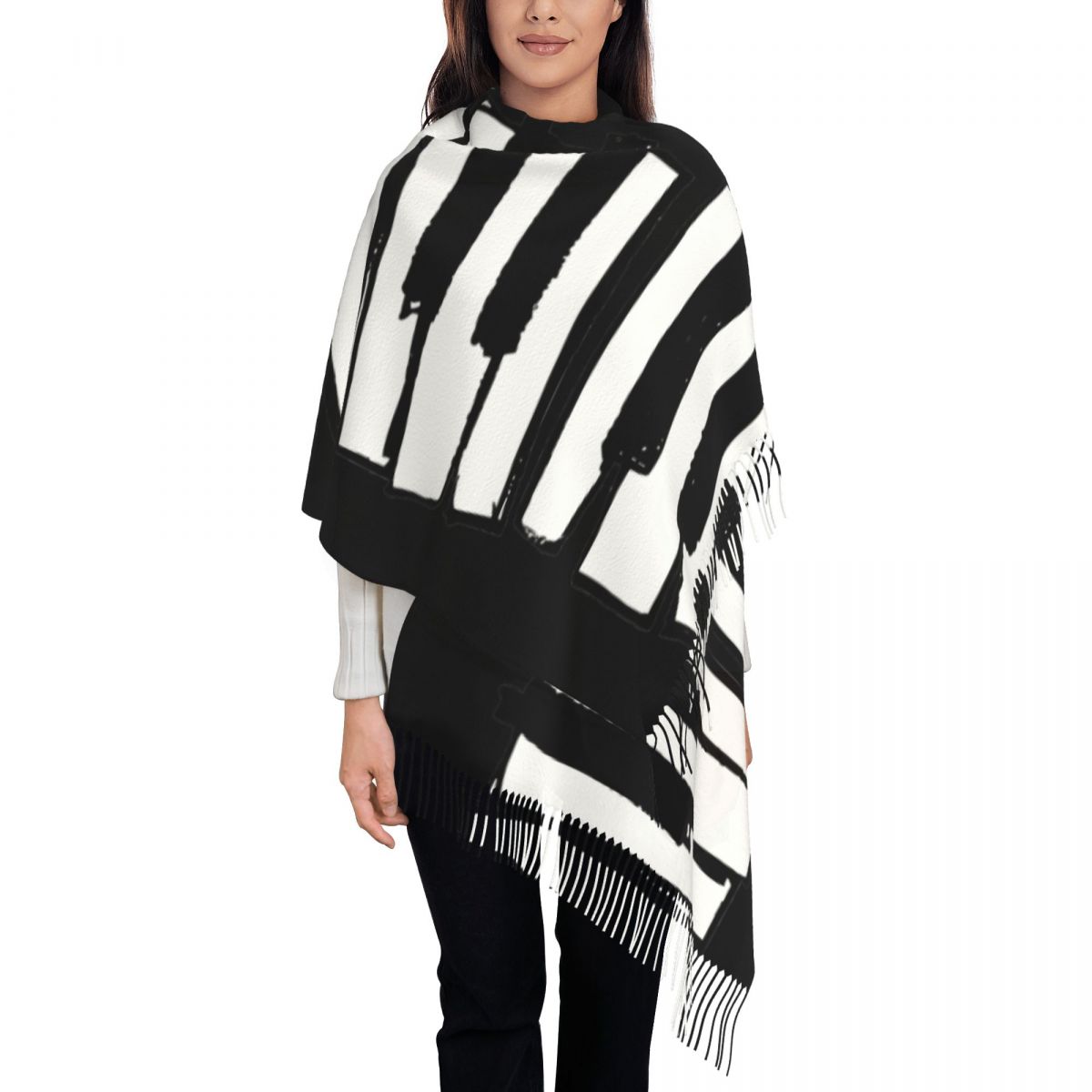 Minimalist Piyano Tuşları Dese - Pashmina Wrap Large incelemesi ve fiyatı