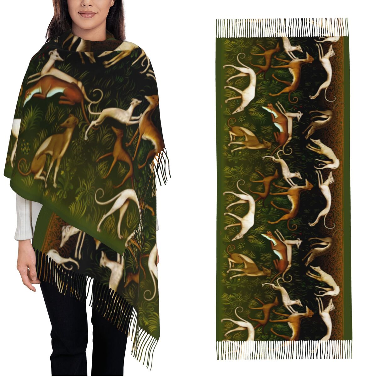 Greyhounds Şal Wrap Kadınlar K - Pashmina Wrap Large incelemesi ve fiyatı