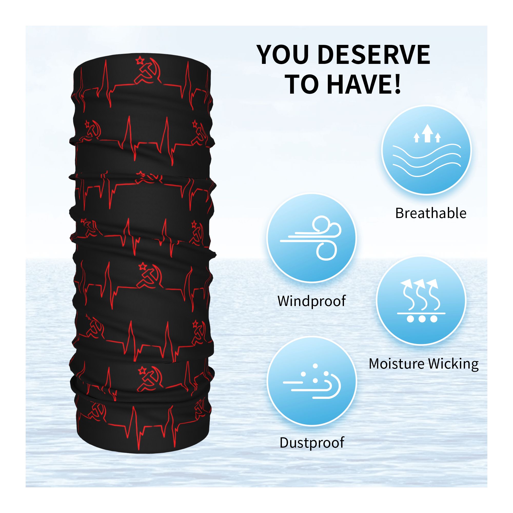 Özel Kalp Atışı Rus Bayrağı Ru - Neck Warmer Tube incelemesi ve fiyatı