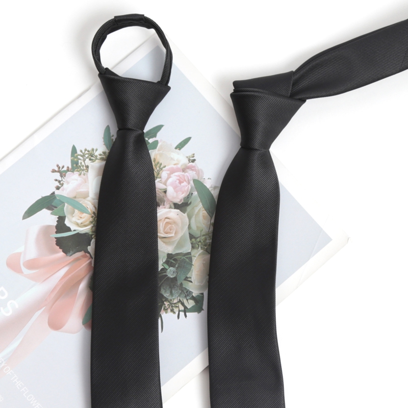 Siyah Renkli Fermuarlı Kravat  - Skinny Tie Men incelemesi ve fiyatı