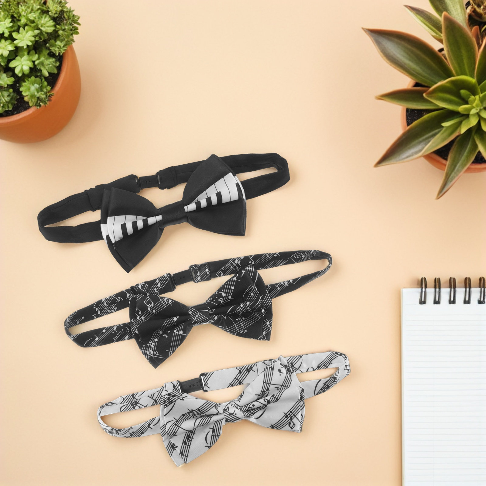 3 adet Piyano Temalı Önceden B - Bow Tie Pre Tied incelemesi ve fiyatı