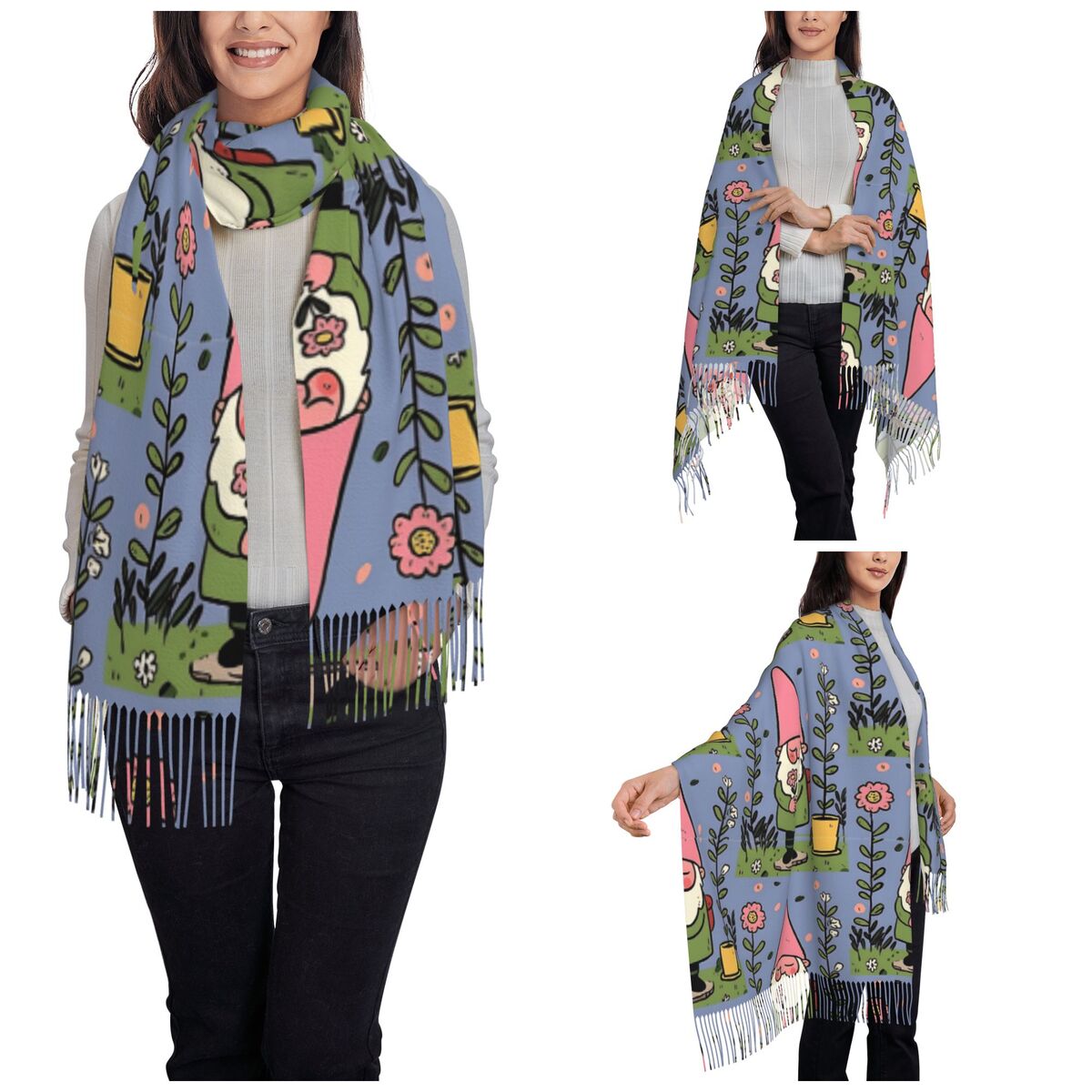 Efsanevi Bahçe Cücesi Şalları  - Pashmina Wrap Large incelemesi ve fiyatı