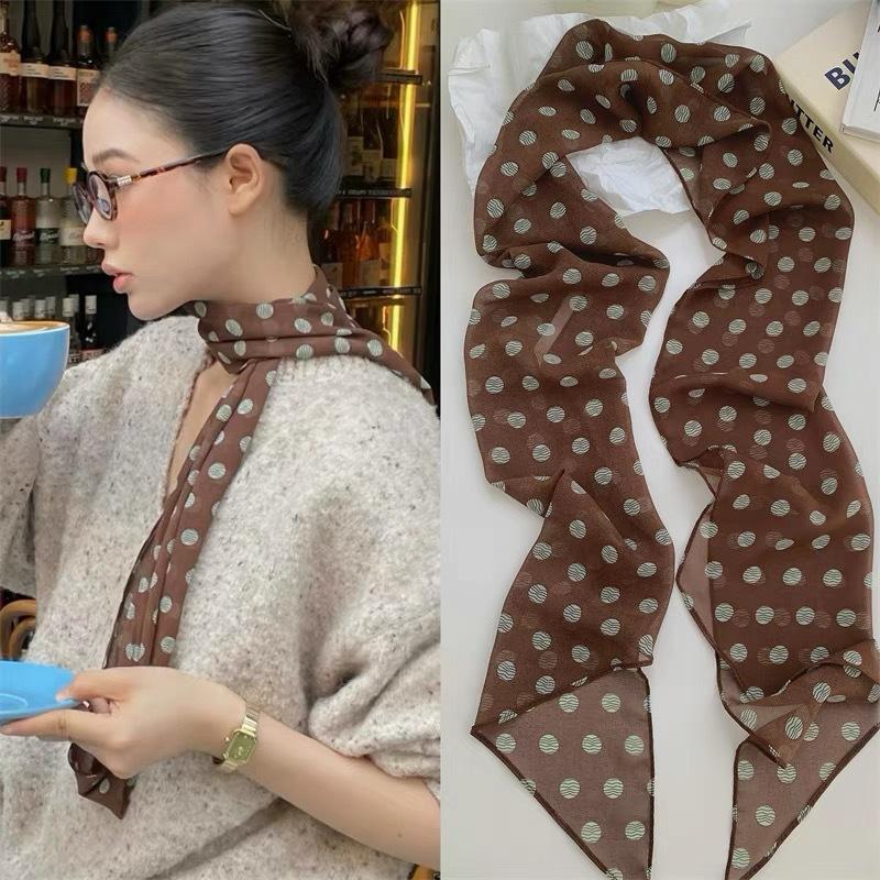 Puantiyeli Çiçek Desenli İpek  - Face Scarf Mask incelemesi ve fiyatı