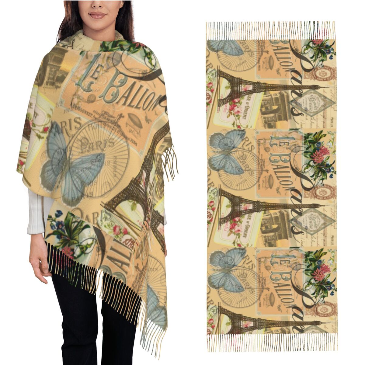 Şal Wrap Kadınlar Kış Büyük Uz - Pashmina Wrap Large incelemesi ve fiyatı