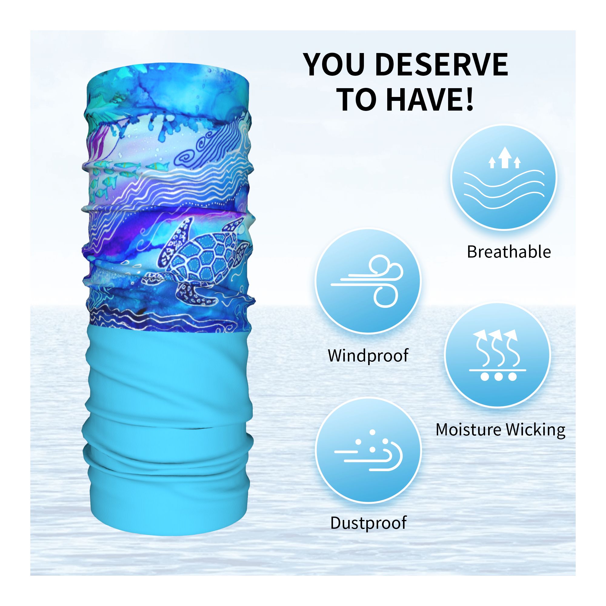Özel Okyanus Kaplumbağası Dalı - Neck Warmer Tube incelemesi ve fiyatı
